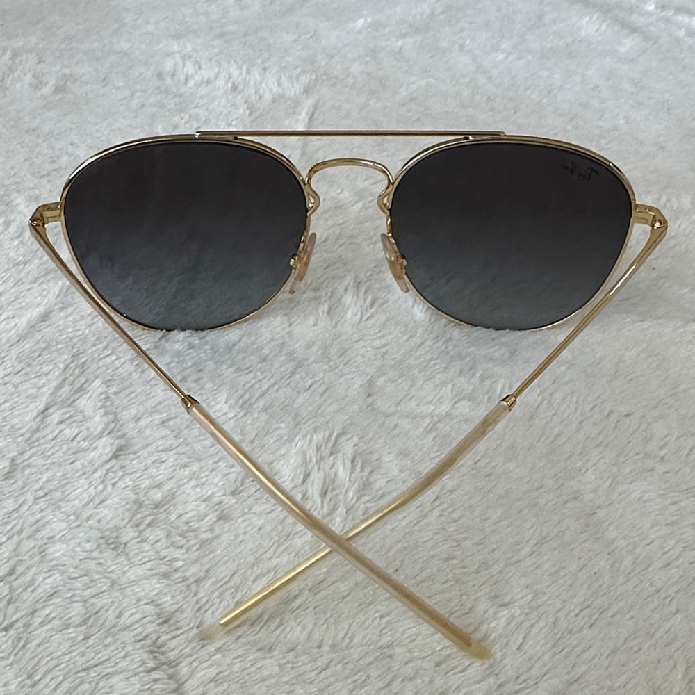 Ray-Ban Women’s Black and Gold Aviator Sunglasses - Picture 5 of 8